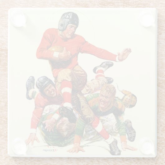 Uni Football Glasuntersetzer (Rückseite)