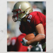 Uni Football Party ändern Farbe und Logo hinzufüge Flyer (Hinten)