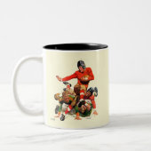 Uni Football Zweifarbige Tasse (Links)