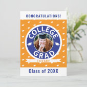 Uni Foto Abschluss Ankündigung (Stehend Vorderseite)