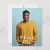 Uni Foto Graduate Abschluss Dankeskarte (Vorderseite)