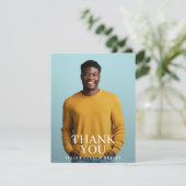 Uni Foto Graduate Abschluss Dankeskarte (Stehend Vorderseite)