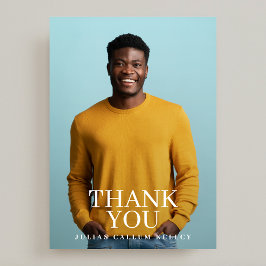 Uni Foto Graduate Abschluss Dankeskarte