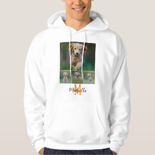 Uni Foto Monogramm Skriptname Hoodie