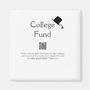 Uni Fund Scan QR Details Graduiertenspende hinzufü Magnet