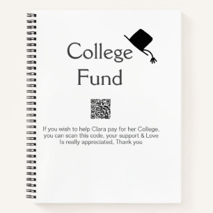 Uni Fund Scan QR Details Graduiertenspende hinzufü Notizblock