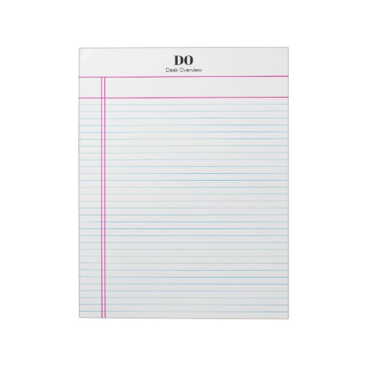 Uni für einfachen Monogram-Namensrand im Editor Notizblock (Rotiert)