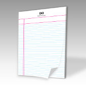 Uni für einfachen Monogram-Namensrand im Editor Notizblock