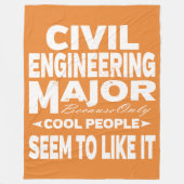 Uni für zivile Ingenieure, nur Coole Fleecedecke (Vorderseite)