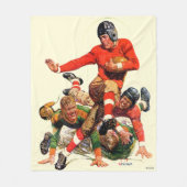 Uni-Fußball Fleecedecke (Vorderseite)