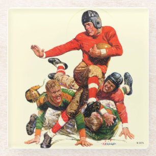 Uni-Fußball Glasuntersetzer