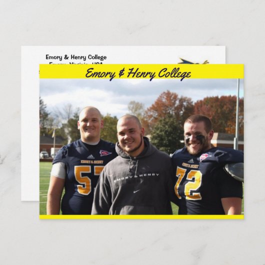 Uni-Fußball!! Postkarte (Vorne/Hinten)