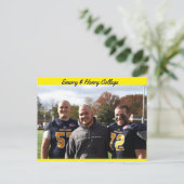 Uni Fußball! Postkarte (Stehend Vorderseite)