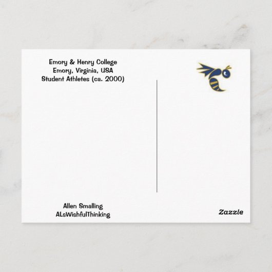 Uni Fußball! Postkarte (Rückseite)