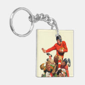 Uni-Fußball Schlüsselanhänger (Vorderseite links)