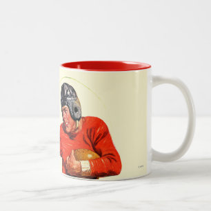 Uni-Fußball Zweifarbige Tasse