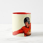 Uni-Fußball Zweifarbige Tasse (Mittel)