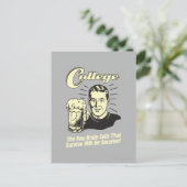 Uni: Gehirnzellen überleben schlauer Postkarte (Stehend Vorderseite)