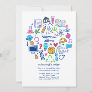 Uni geht weg Party Einladung