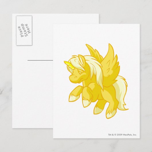 Uni Gold Postkarte (Vorne/Hinten)