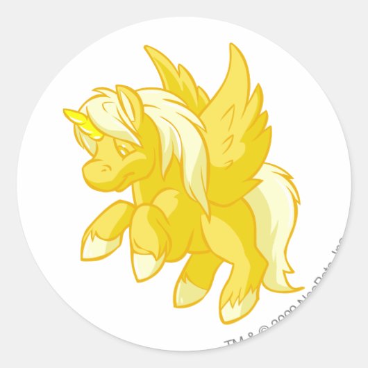 Uni Gold Runder Aufkleber (Vorderseite)