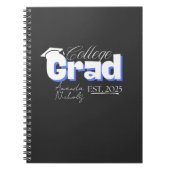 Uni Grad Est. 2025 Abschluss Uni Senior Notizblock (Vorderseite)
