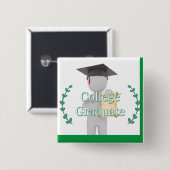 Uni Graduate Button (Vorne & Hinten)