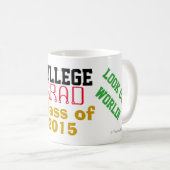 Uni Graduate Class Year #IRockedIt Kaffeetasse (VorderseiteRechts)