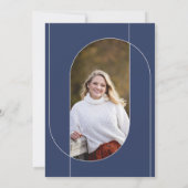 Uni Graduate Foto Blue Orange Ankündigung (Rückseite)