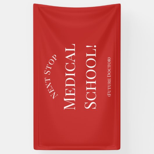 Uni Graduate Future Doctor Medical School Grad Banner (Vertikal)