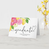 Uni Graduate Gift Ideale Schule Grad Glückwunsch Karte (Gelbe Blume)