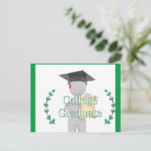 Uni Graduate Postkarte (Stehend Vorderseite)