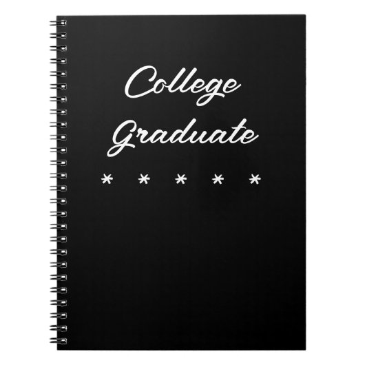 Uni Graduate Spiral Notebook Notizblock (Vorderseite)