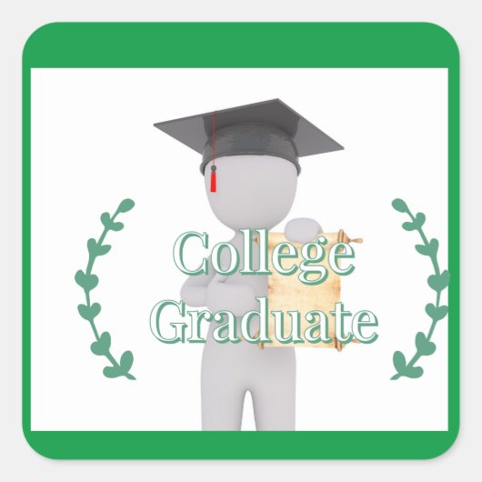 Uni Graduate Sticker (Vorderseite)