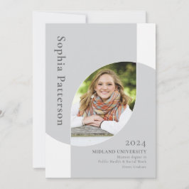 Uni Graduate Zwei Foto Grau Weiß Ankündigung