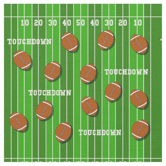 Uni Gridiron Football Player Geburtstag Stoff (Nahaufnahme)