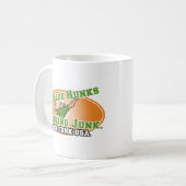 Uni-große Stücke, die Kram-offizielles Logo Kaffeetasse (Vorderseite Links)