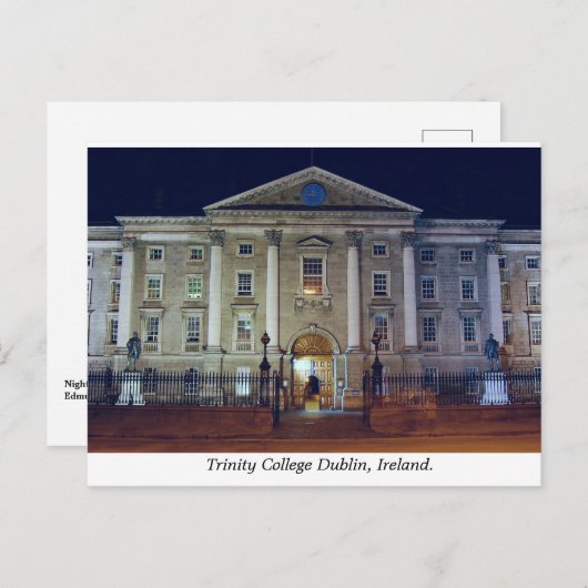 Uni Grüner Eingang Trinity Uni Dublin Postkarte (Vorne/Hinten)