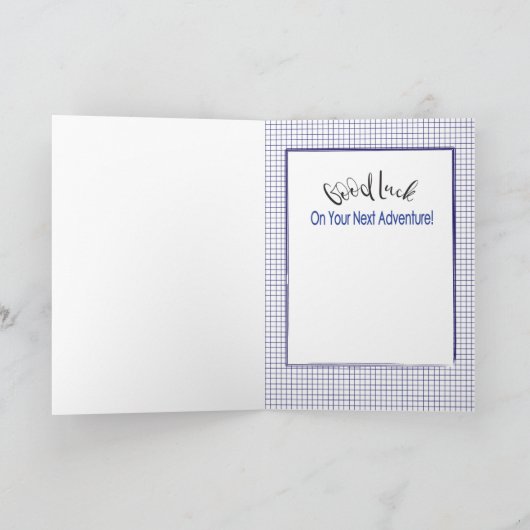 Uni High School Bold Modern Abschluss Karte (Innenseite)