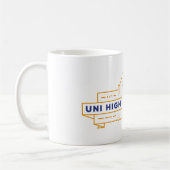 Uni hohe Schüler Kaffeetasse (Links)