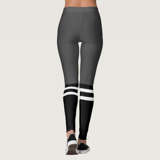 Uni-hohe Socken Leggings (Rückseite)