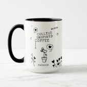 Uni Inspiriert Kaffee Funny Girly Individuelle Nam Tasse (Links)