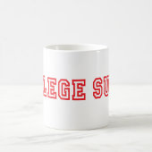 Uni ist zum Kotzen Kaffeetasse (Mittel)