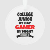 Uni Junior by Day Gamer by Night Ornament (Rückseite)