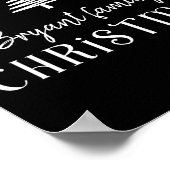 Uni Kids Family Christmas Tree Green  Poster (Ecke)