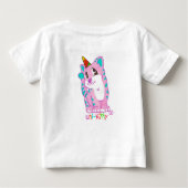 Uni-Kitty-T-Shirt Baby T-shirt (Rückseite)