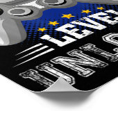 Uni-Level-ungesichertes Videospiel Zurück zur Schu Poster (Ecke)