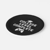 Uni-Level Vollständiges Abschluss-Gamer-Gaming Pappteller (Schrägansicht)