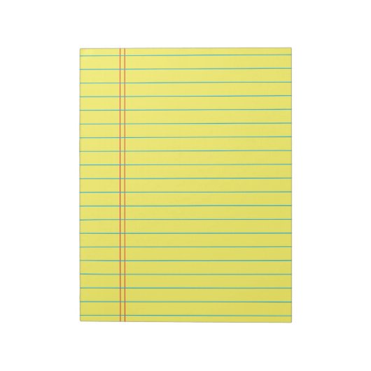 Uni Lined Writing 40 Sheets 8,5 x 11 Notizblock (Rotiert)