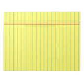 Uni Lined Writing 40 Sheets 8,5 x 11 Notizblock (Vorderseite)